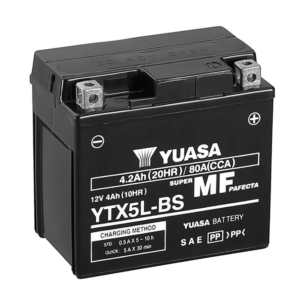 YUASA MOTORCYCLE YTX5L-BS Motorcycle Battery 156024