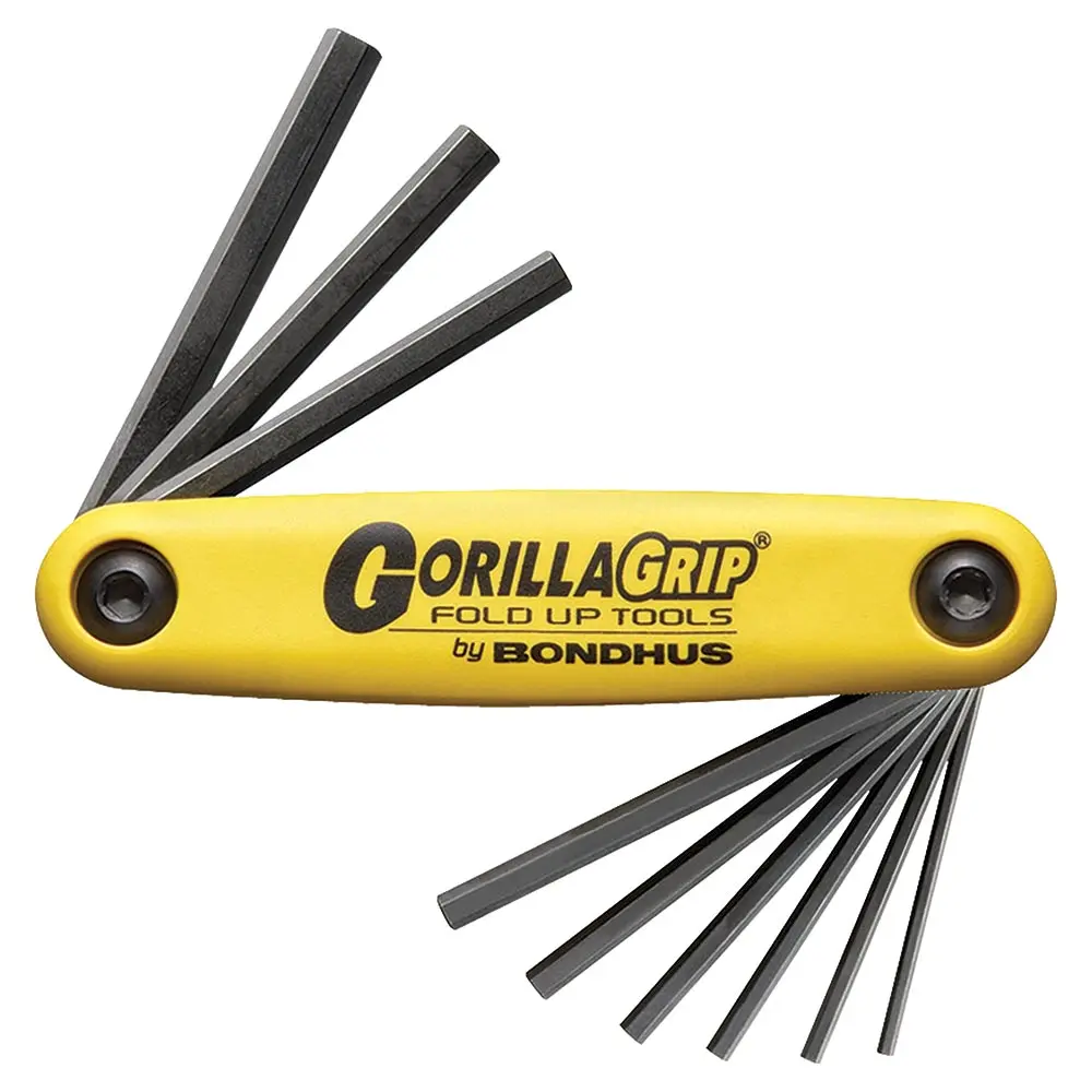 BONDHUS 9 Pce Hex Gorillagrip.050-3/16 BD12591