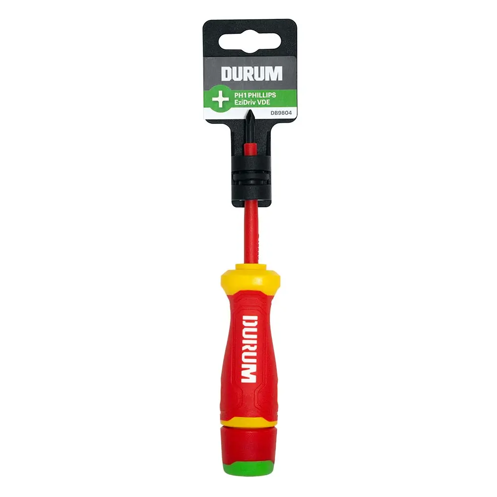 DURUM 80mm 1000V VDE Phillips#1 Insulated Screwdriver DB9804