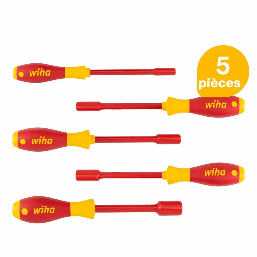 WIHA 1000V 5.5-13mm VDE Screwdriver Set - 5 Piece 29466