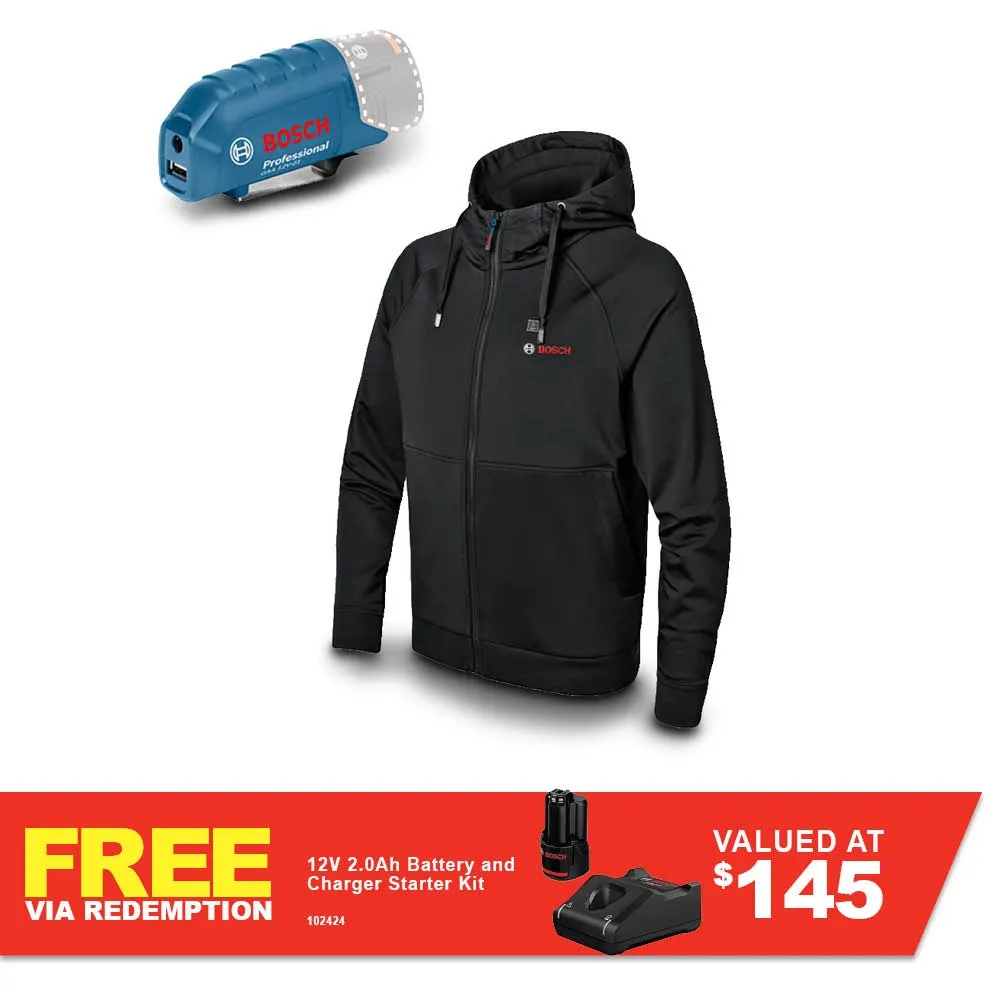 BOSCH 12V Hoodie Jumper Skin - Black 06188000EP