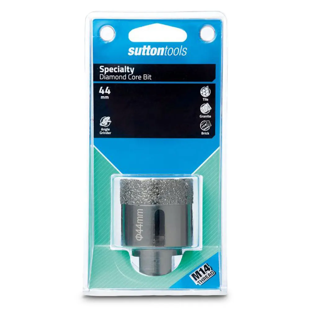 SUTTON 8 x 35mm Diamond Holesaw Angle Grinder Wet/Dry