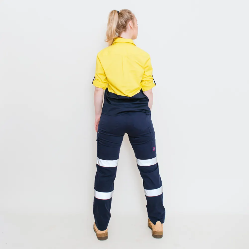 GREEN HIP Hi-Vis Light Weight Shirt Long Sleeves Yellow/Blue SLS-HIVIS-YB 24