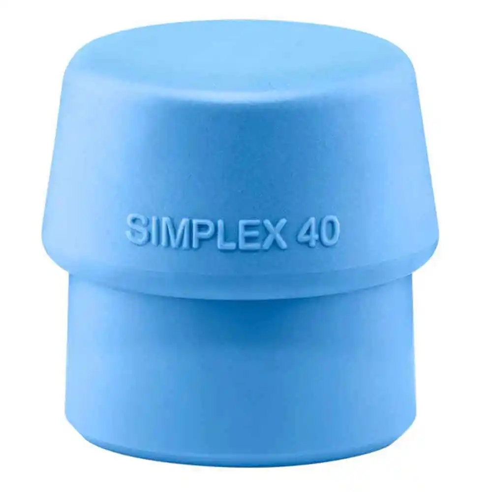 HALDER 1pk 40mm Insert Mallet TPE Soft Tips - Blue 3201.04