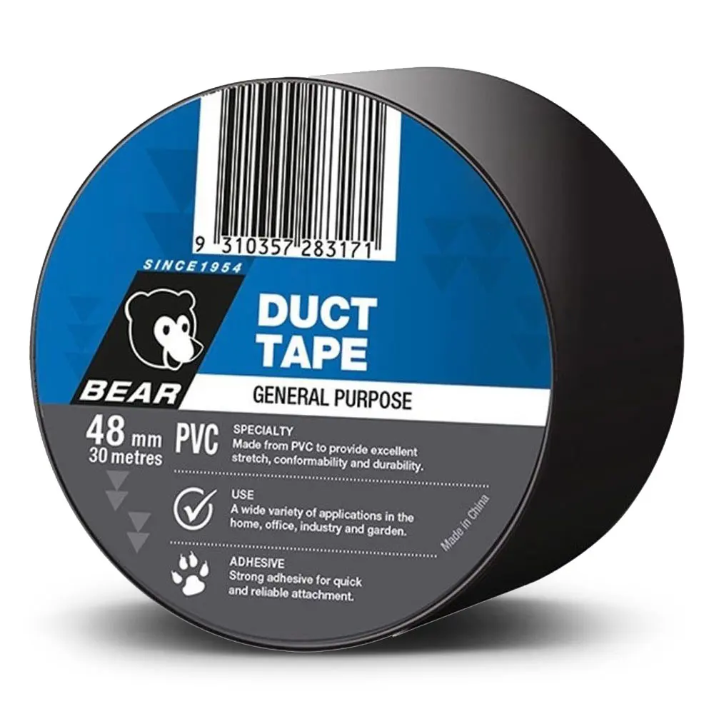 BEAR PVC Duct Tape - Black 63642583589