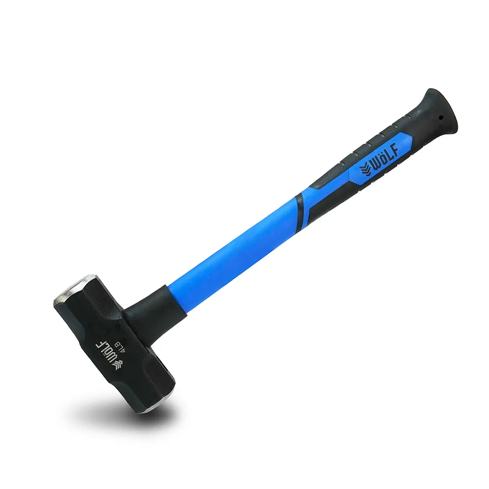 WOLF 360mm 4LB/18KG Fibreglass Rubber Grip Sledge Hammer WFS004