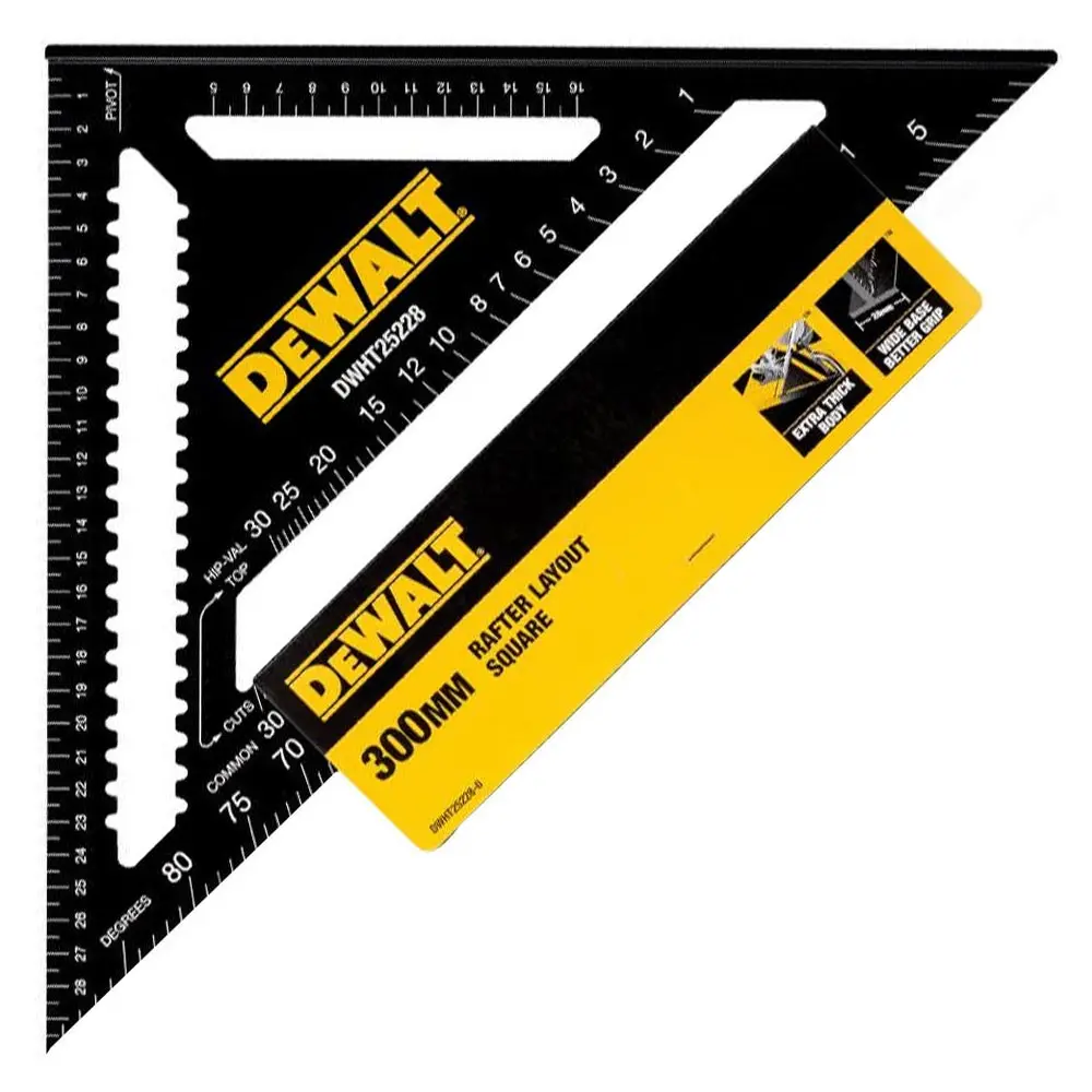 DEWALT 300mm Aluminium Speed Rafter Square - Metric DWHT25228-0
