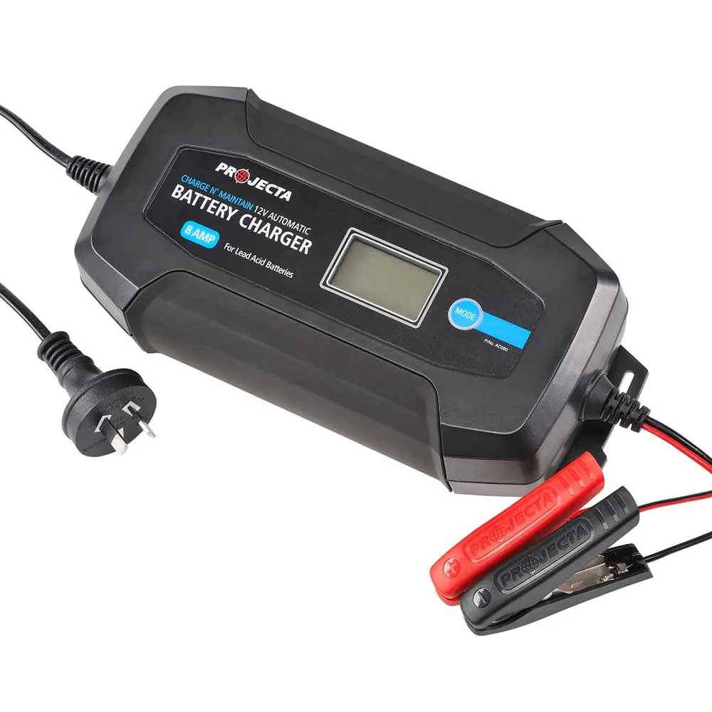 PROJECTA 8A 12V 8 Stage Battery Charger AC080