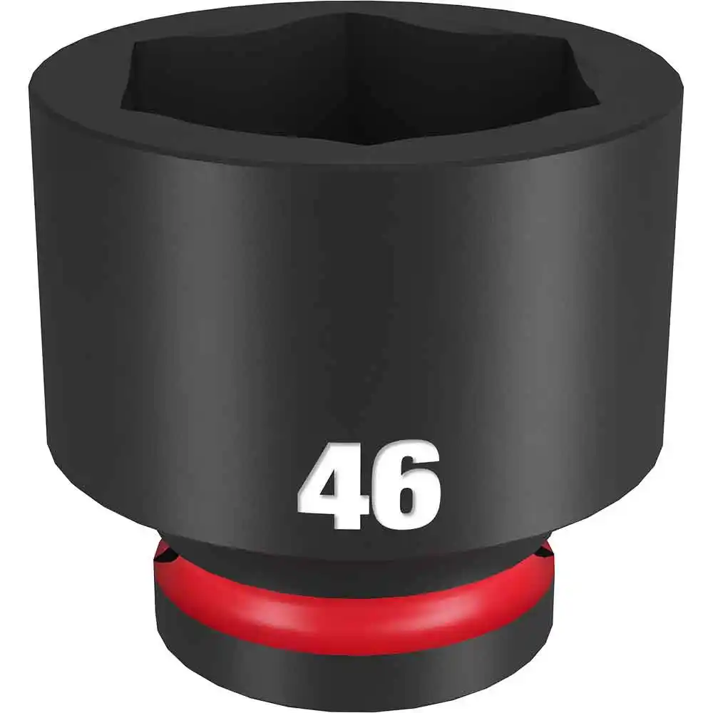 MILWAUKEE SHOCKWAVE 3/4inch Drive 46mm Standard 6 Point Impact Socket 49666384