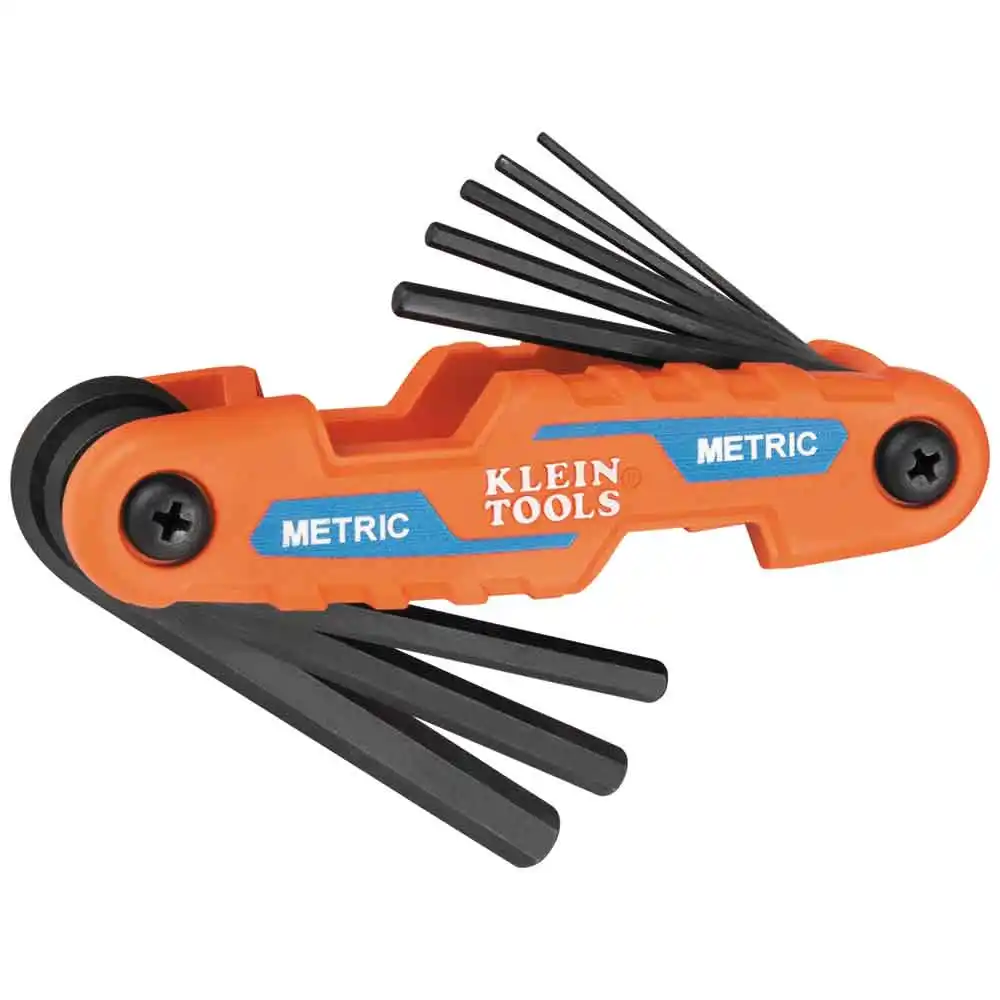 KLEIN Metrics Folding Compact Hex Key Set - 8 Keys A-70540M