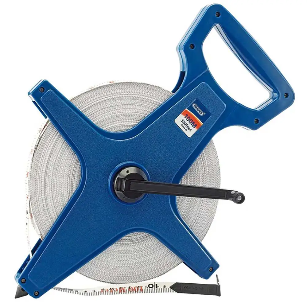 DRAPER 100m Fibreglass Open Reel Tape Measure 51091