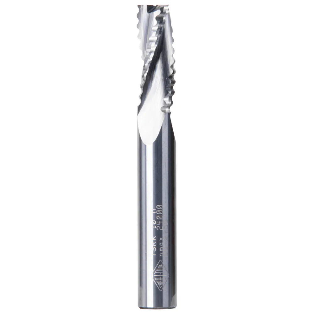 CARBITOOL 1/4inch TC Straight Up-Cut Roughing Spiral Router Bit for Wood - 1/4inch Shank TSRR 8