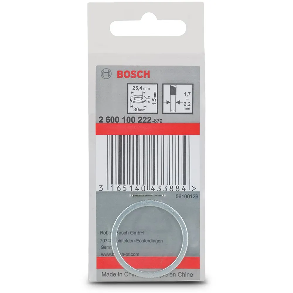 BOSCH 30 x 25.4 x 1.5mm Circular Saw Blade Reduction Bush