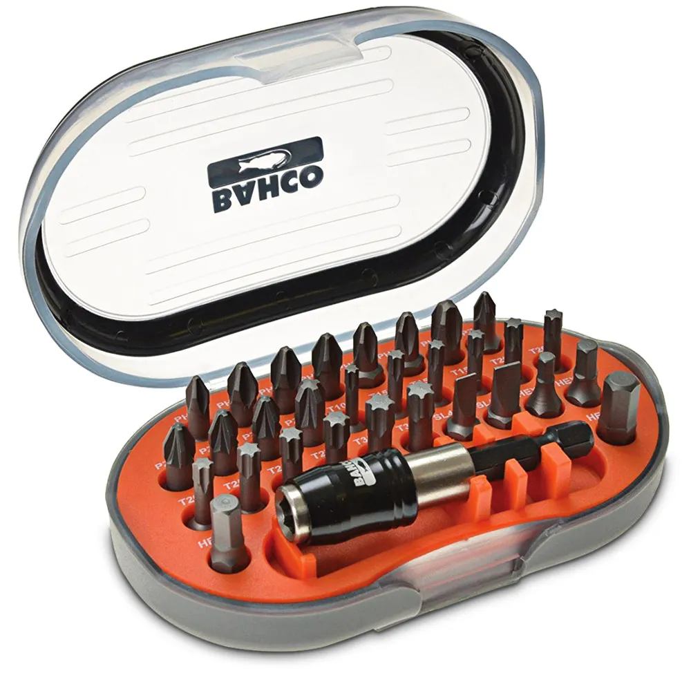 BAHCO TORSION BIT SET, PH,PZ,T,HX,SL 60T311
