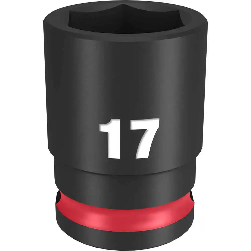 MILWAUKEE SHOCKWAVE 3/8" Drive 17mm Standard 6 Point Impact Socket 49666141