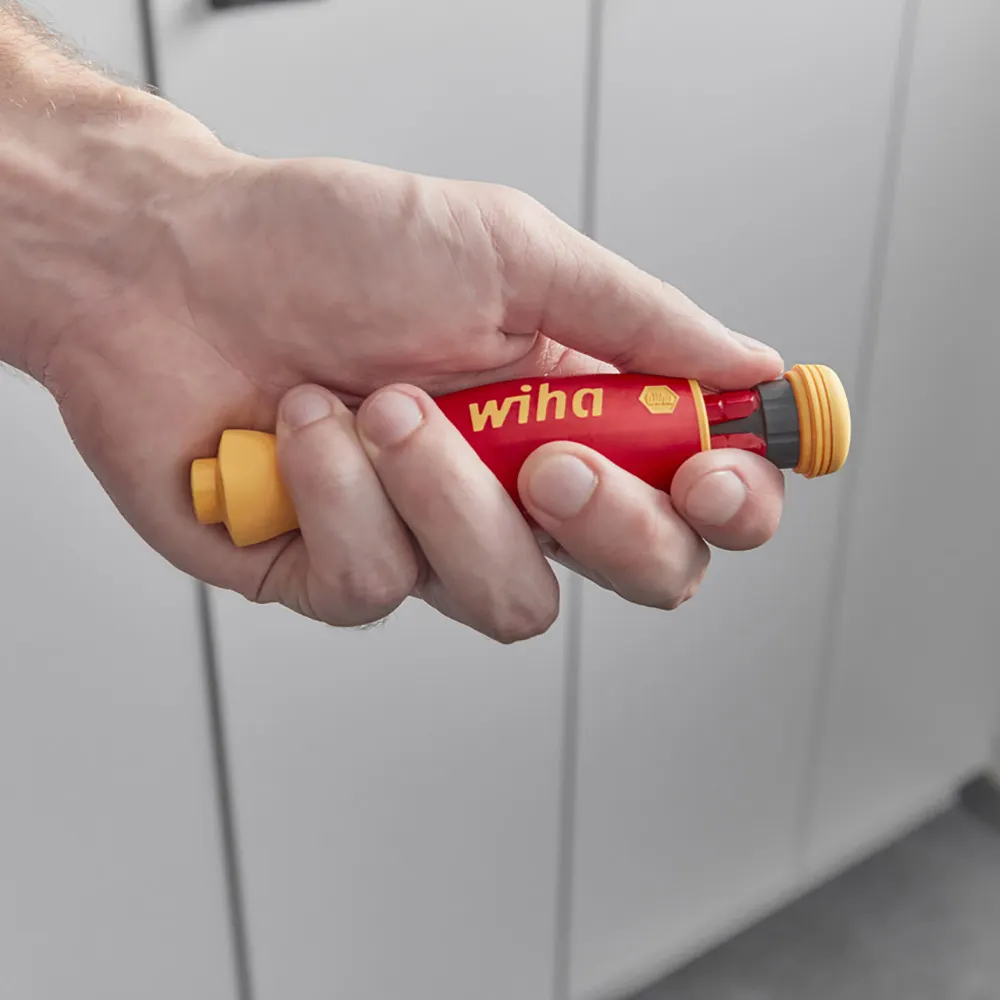 WIHA 4in1 VDE Magazine Style SlimBit Screwdriver Set 45296