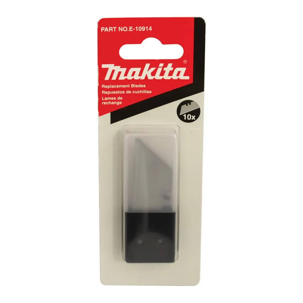 MAKITA Utility Knife Carbon Steel Blades 10 Piece E-10914