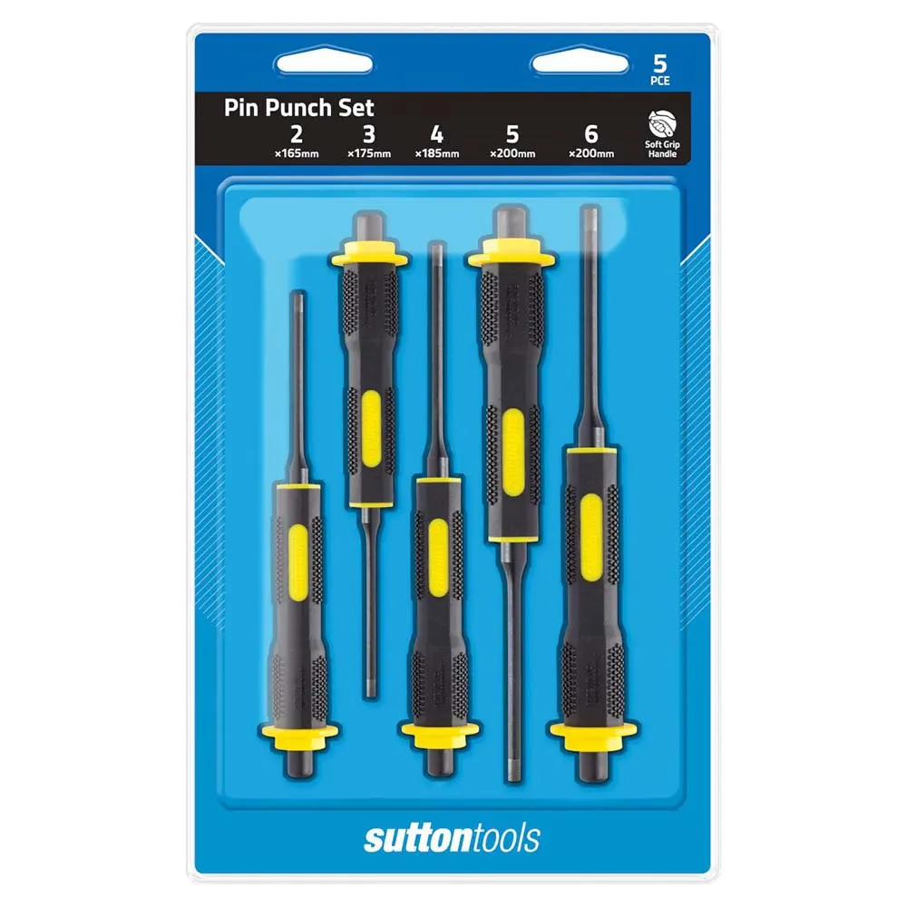 SUTTON 2-6mm Pin Punch Set - 5 Piece M7060005