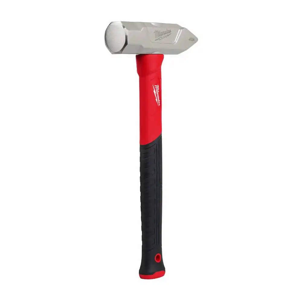 MILWAUKEE 4lb Cross-Peen Fibreglass Rubber Grip Club Hammer 48229315