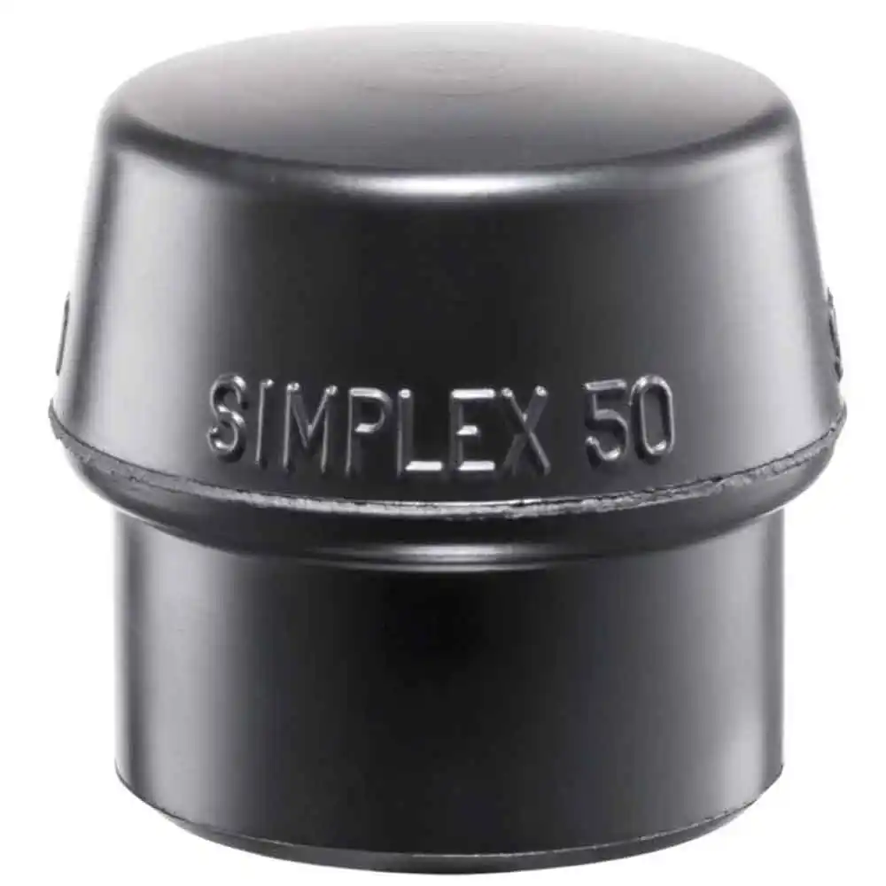 HALDER 1pk 40mm Insert Rubber Mallet Tips - Black 3202.04