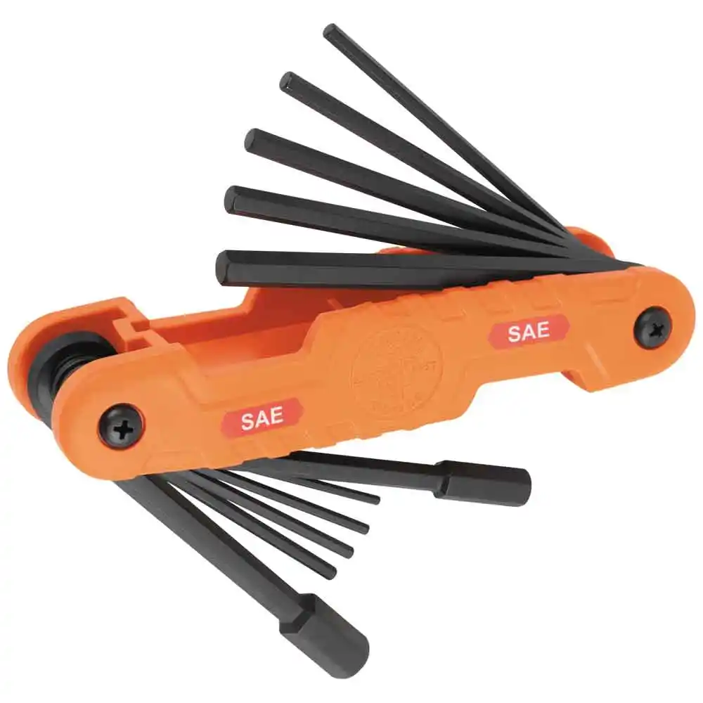 KLEIN SAES Pro Folding Hex Key Set - 11 Key A-70550