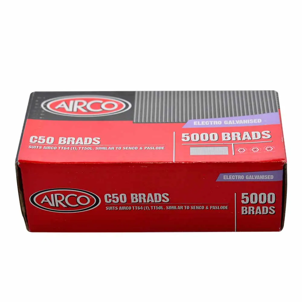AIRCO 50mm C Series Brads - 5000 Pieces BC16500