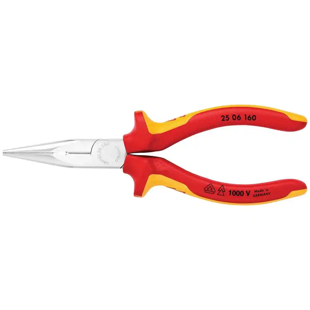 KNIPEX 160mm 1000V Snipe Nose Pliers 2506160SB