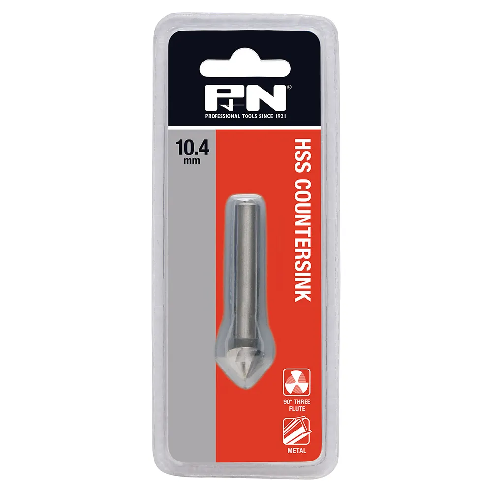 P&N 10.4mm Bit HSS Straight Countersink Metal 107CS0104