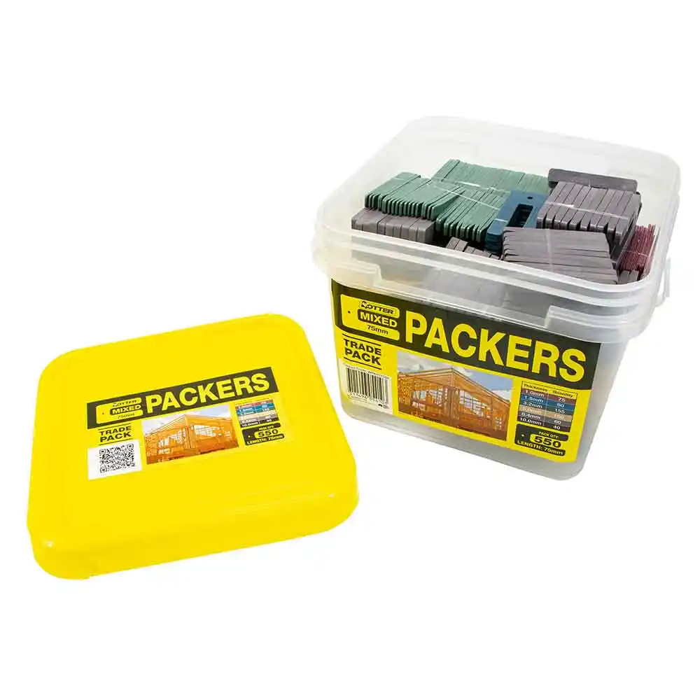 OTTER 550 Piece 75mm  Mixed Window Packers  Bucket WPKR75550