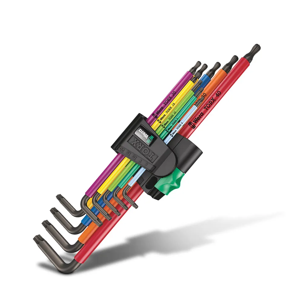 WERA 967/9 TX XL Multicolour 1 Multicolour L-Key Set For TORX Screws, Long - 9 Piece WER024480
