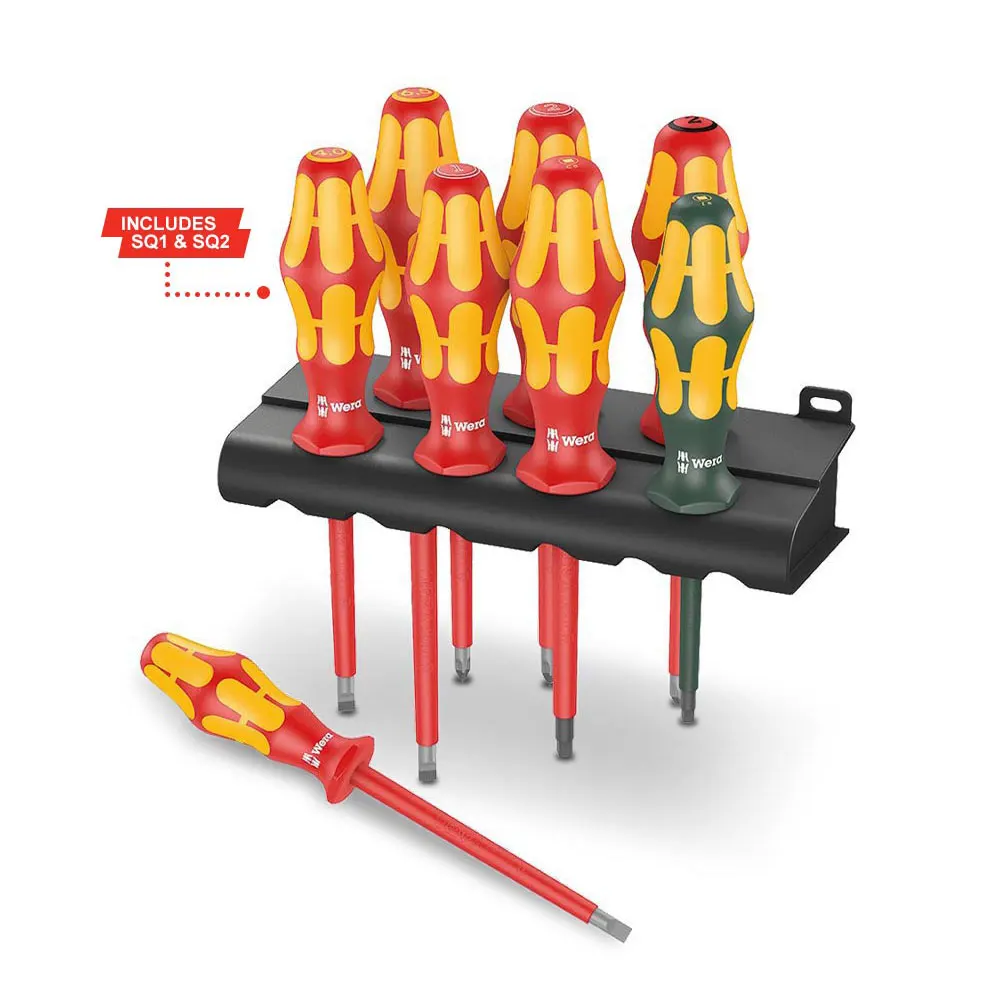 WERA Exclusive 8 Piece VDE Screwdriver Set Laser Tip WER300203