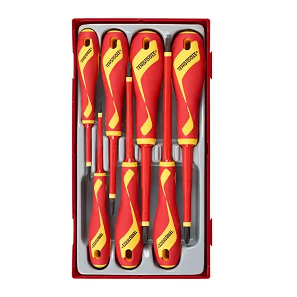 TENG TOOLS MD 1000V VDE Screwdriver Set - TC-Tray - 7 Piece TE-TTV907N