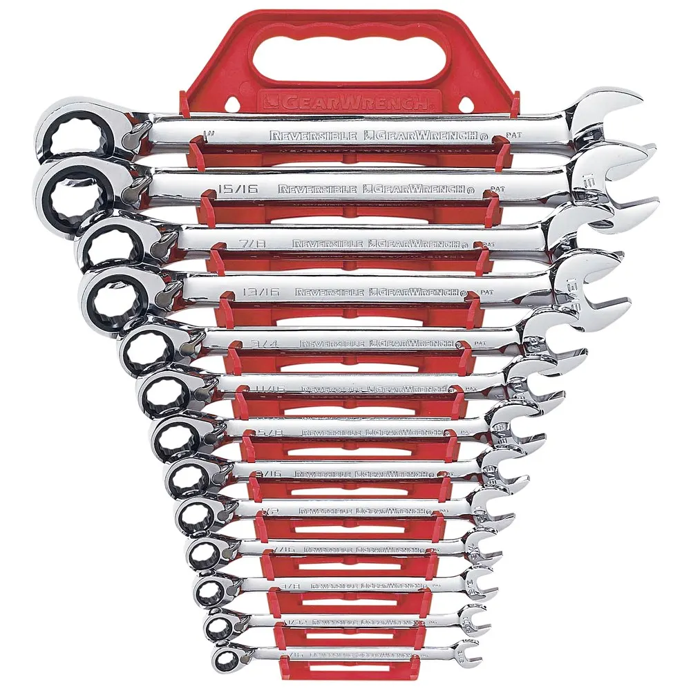 GEARWRENCH 13 Piece SAE Reversible Ratcheting Spanner Set