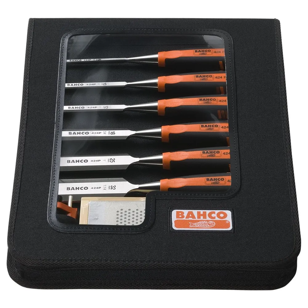 BAHCO Chisel Set with Zipper Case - 6 Piece 424PS6ZC
