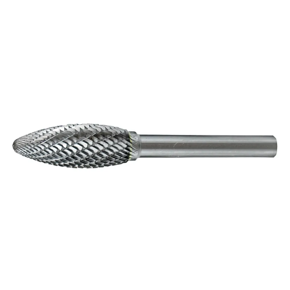 HOLEMAKER 1/2 x 1-1/4inch Flame Shape Carbide Burr CB-SH5