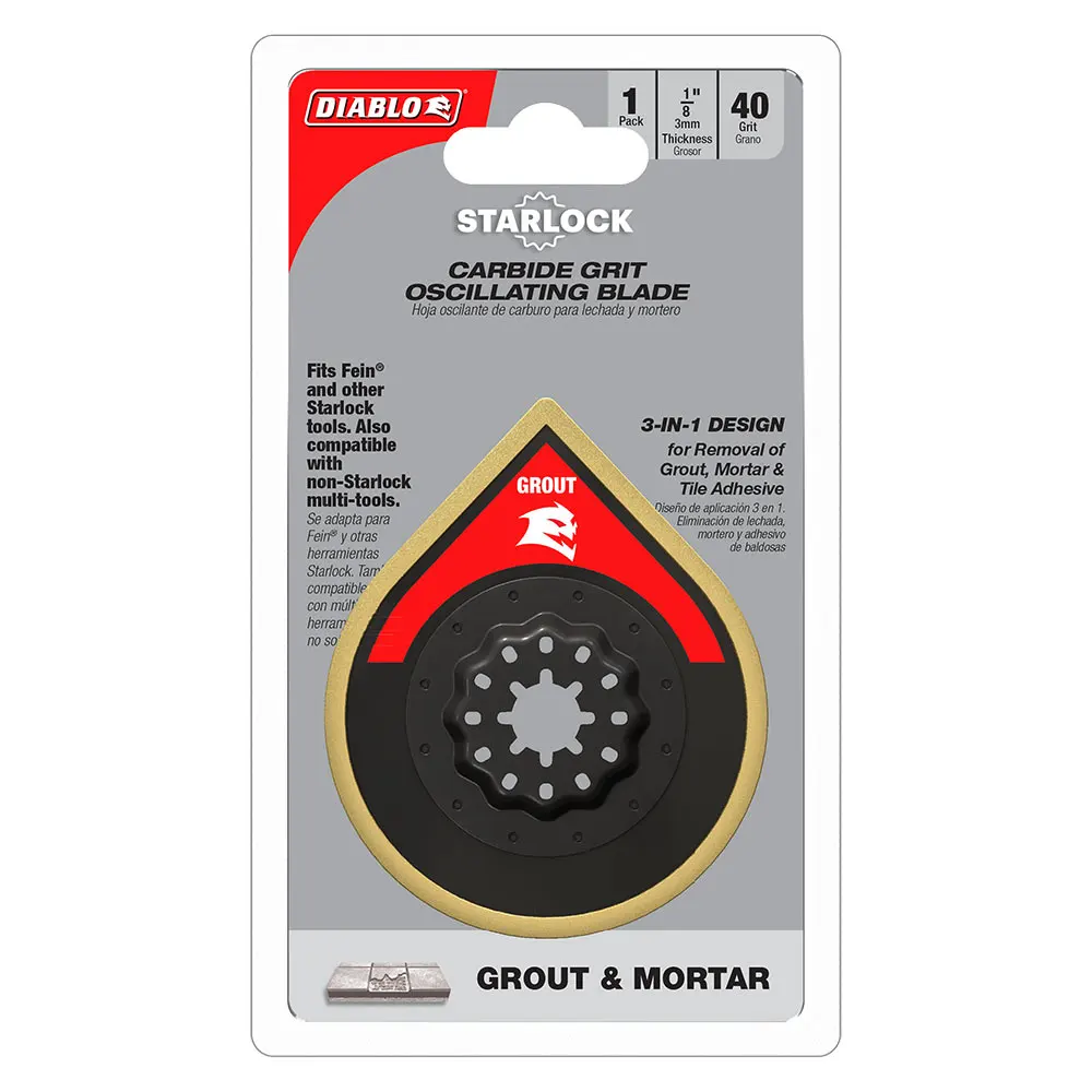 DIABLO 70mm Starlock Carbide Grit Multi-Tool Blade For Grout And Mortar 2608F02270