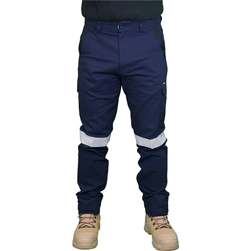 WORKIT Decoy Canvas Modern Fit Stretch Taped Cargo Pants Navy 1026TN72R