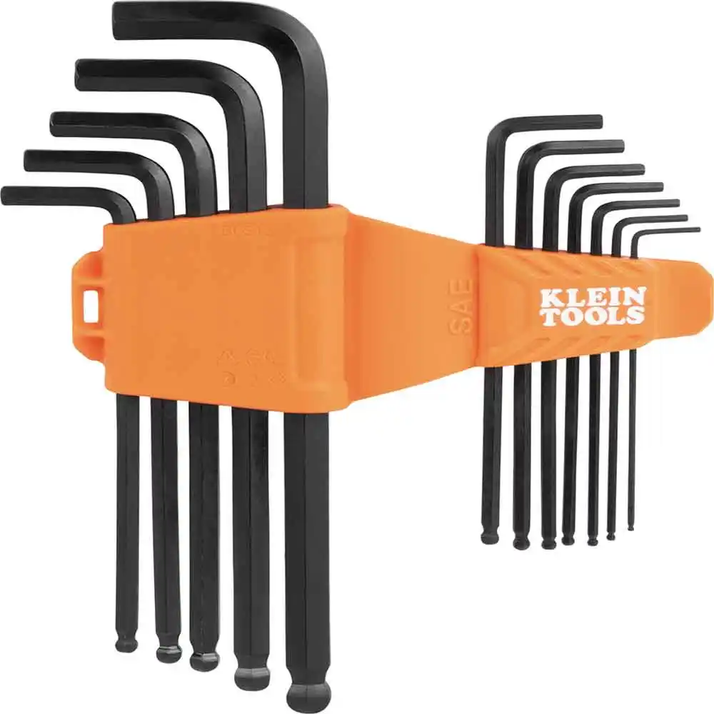 KLEIN SAE L Style Ball End Hex Key Set - 10 Piece A-BLS12