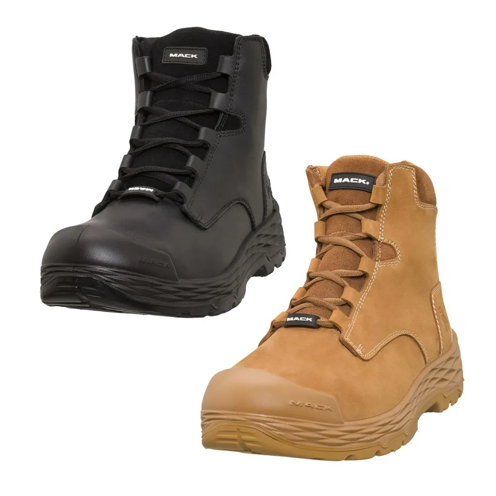 MACK Force Lace Up Safety Boot Unisex Black - MK00FORCEBBF040