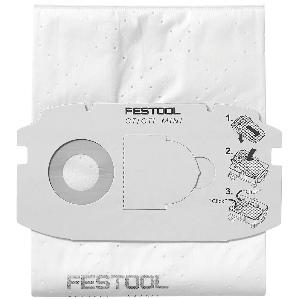 FESTOOL 5pceFilter Bags Suits MIDI Extractor 498411