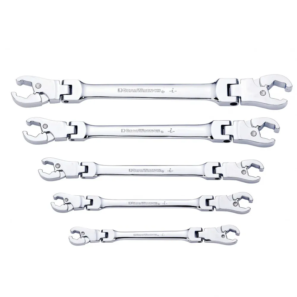 GEARWRENCH Flarenut A/F Flex Ratcheting Spanner Set 5pc 89100