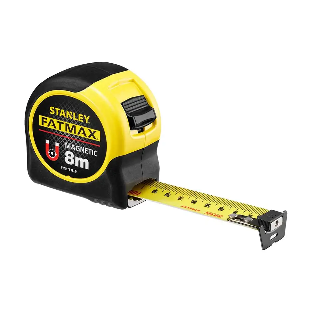 STANLEY FATMAX 8m Magnetic Blade Armour Tape Measure Metric FMHT33869