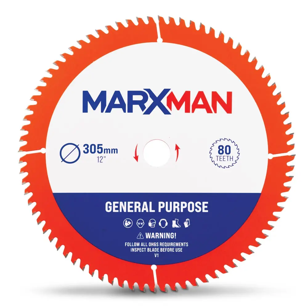 MARXMAN 305x30mm 80T TCT Wood G/Purpose Circular Saw Blade MMCSS30580