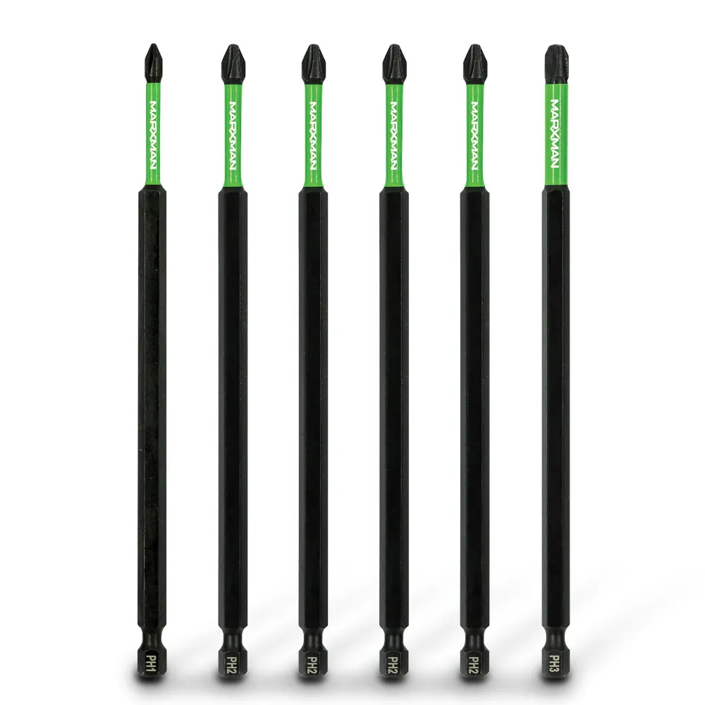 MARXMAN PH1-3x150mm Phillips Impact Screwdriver Bit - 6 Piece MSDBPM1506PC