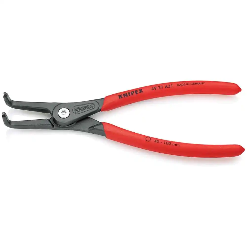 KNIPEX 210mm Precision Ext Circlip Bent 4921A31SB