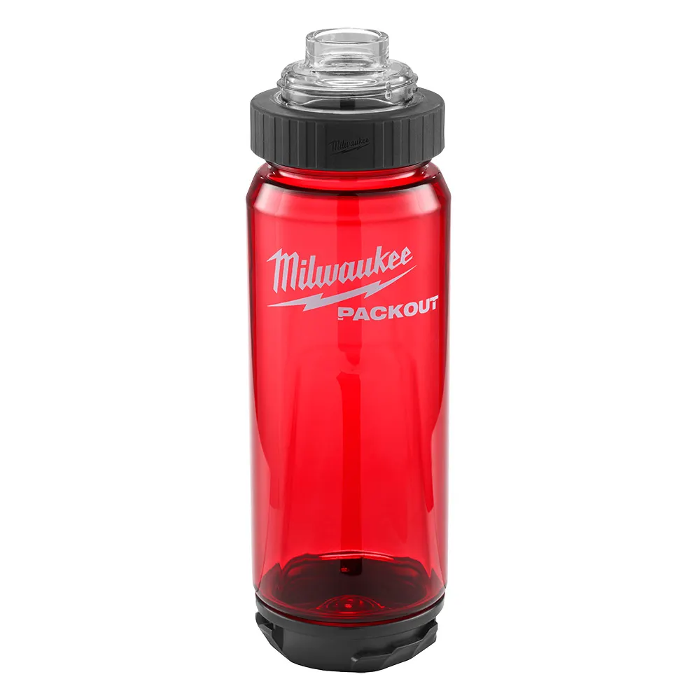MILWAUKEE PACKOUT™ 740ml (25oz) Plastic Bottle - Red 48228371R