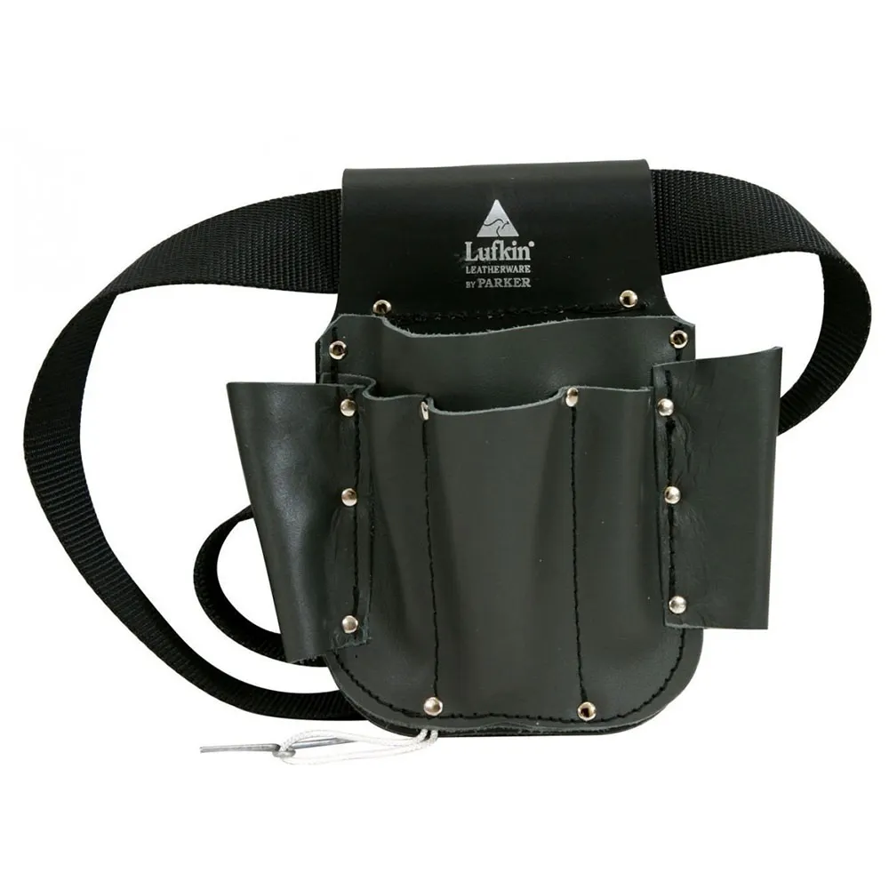 CRESCENT LUFKIN Leatherware Electricians Tool Pouch Leather Black