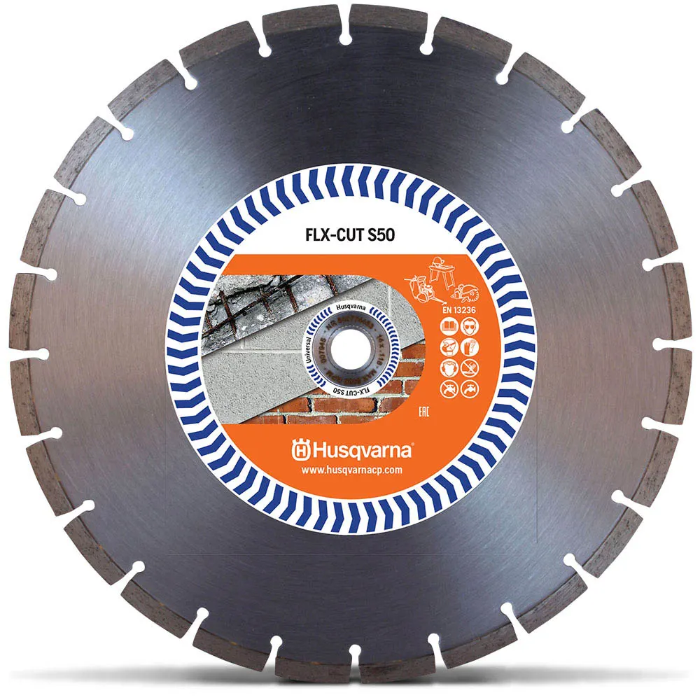 HUSQVARNA 400mm Segmented Diamond Blade for GENERAL Purpose Cutting - FLX-CUT S50