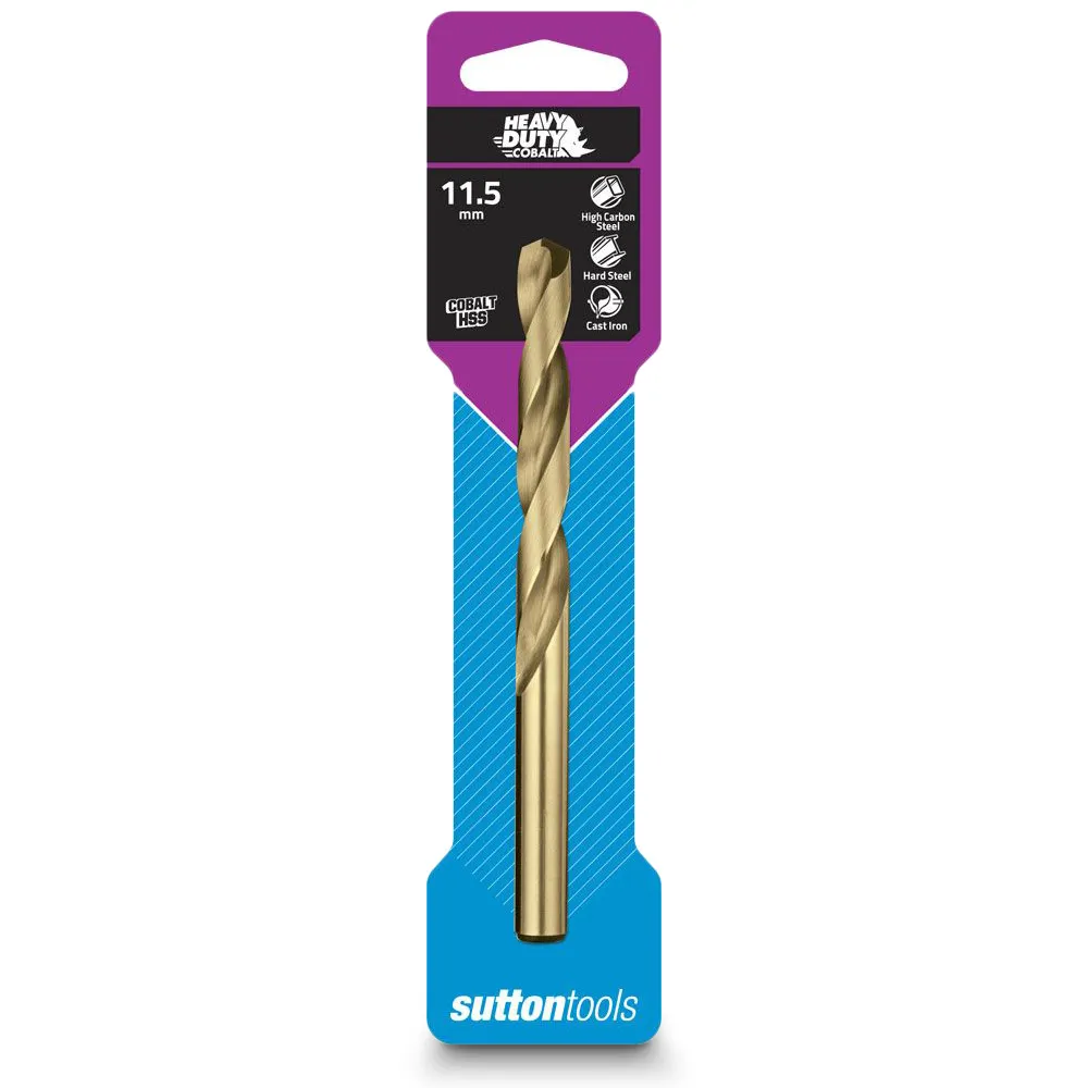 SUTTON 10.5 x 133mm HSS-Cobalt Jobber Drill Bit - HD-COBALT