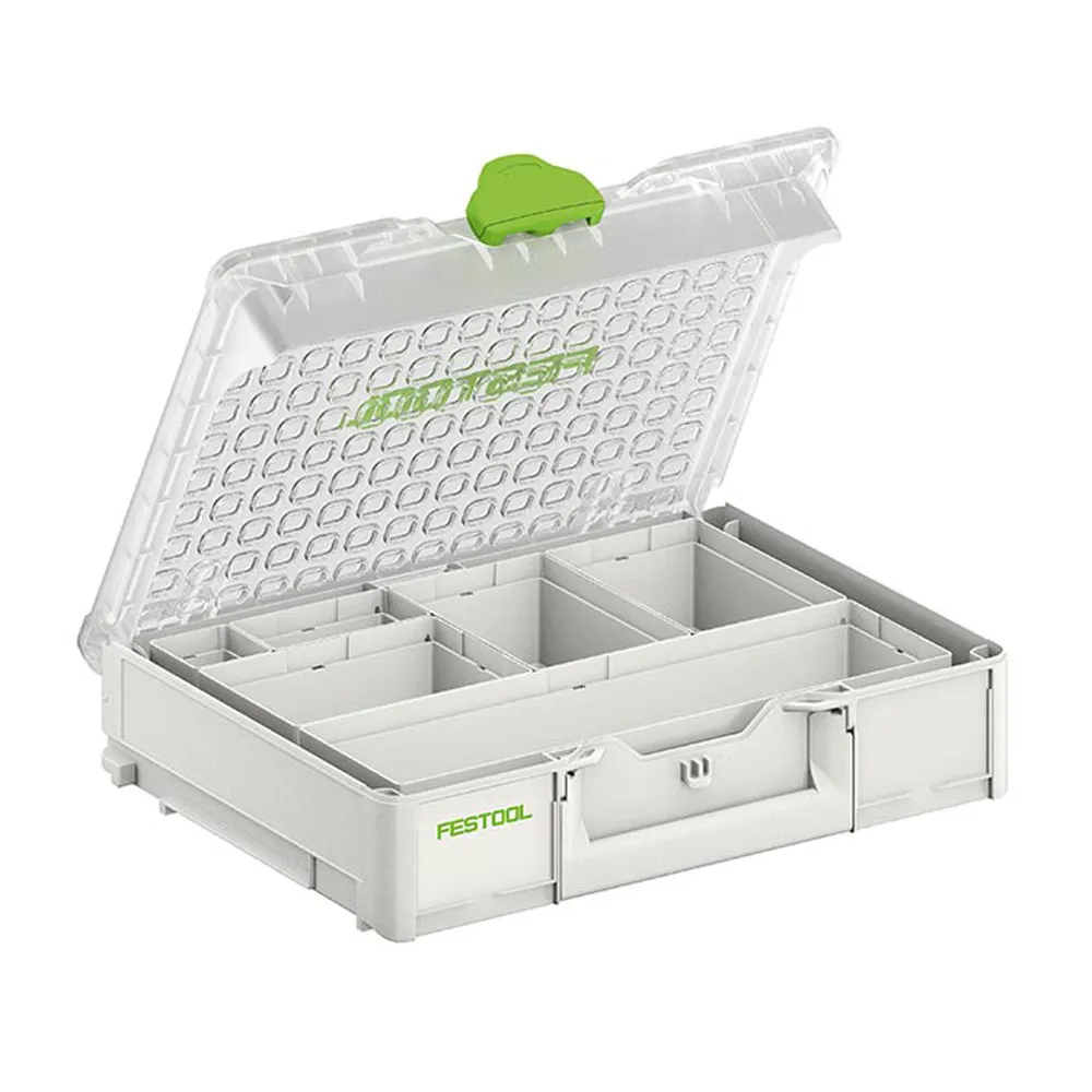 FESTOOL 89mm x 396mm 6 SYS3ORGM896XESB Compartment Organiser Systainer3 - Medium 204854